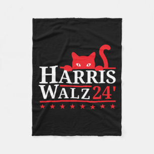 Cobertor De Velo Senhora dos Gatos para Kamala Harris Tim Walz Vp 2
