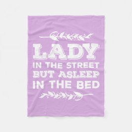 Cobertor De Velo Senhora na rua mas adormecido na cama engraçada