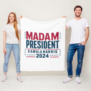 Cobertor De Velo Senhora Presidente Kamala Harris 2024 Voto Democra