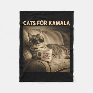 Cobertor De Velo Senhoras Para Kamala Funny Cat 2024 Presidente Kam