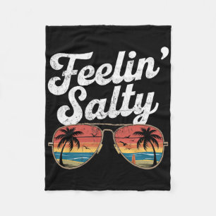 Cobertor De Velo Sensação Engraçada Salgada Praia Vintage Verão Fér