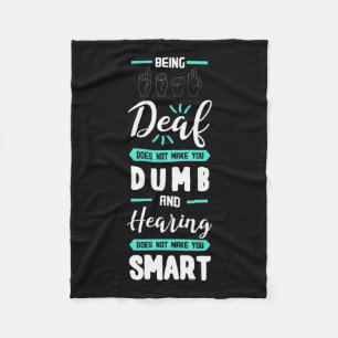 Cobertor De Velo Sensibilização Asl Linguagem de Sinais Americanos 