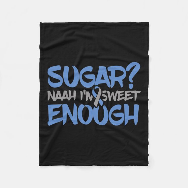 Cobertor De Velo Sensibilização Diabetes Divertida - Pâncreas diabé (Frente)