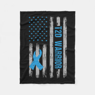 Cobertor De Velo Sensibilização do Guerreiro Americano Bandeira Dia