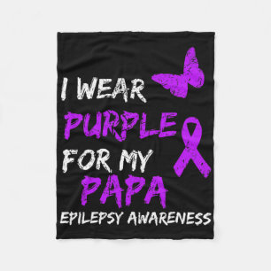 Cobertor De Velo Sensibilização Epilepsia Eu Visto Roxo Para Meu Pa
