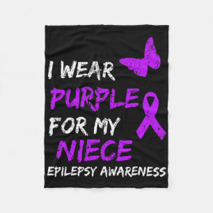 Cobertor De Velo Sensibilização Epilepsia Eu Visto Roxo Para Minha 