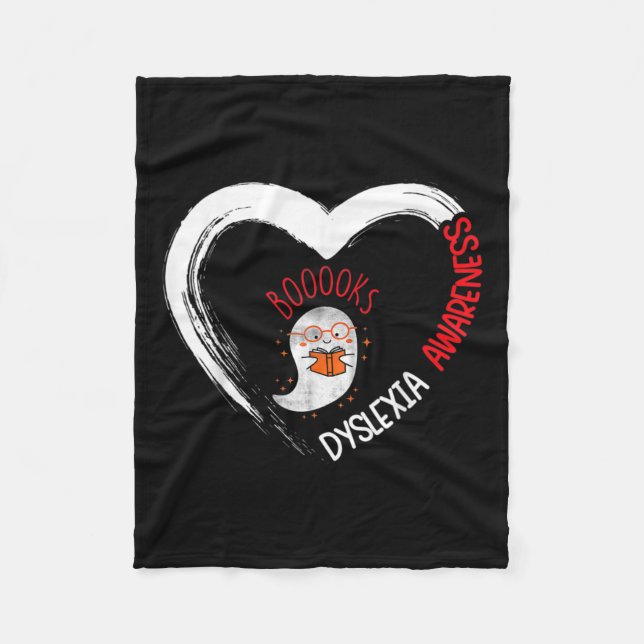 Cobertor De Velo Sensibilização Lendo Visto Coração Vermelho Cute L (Frente)