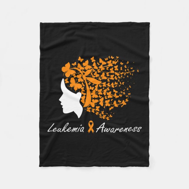 Cobertor De Velo Sensibilização - Mulheres Borboletas Cabelo Fita R (Frente)