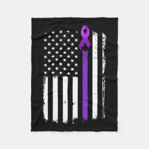 Cobertor De Velo Sensibilização para a Epilepsia Bandeira Americana