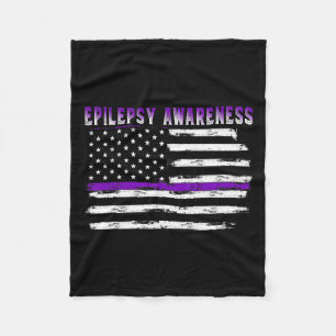 Cobertor De Velo Sensibilização Para A Epilepsia Usa Sinalizador Da