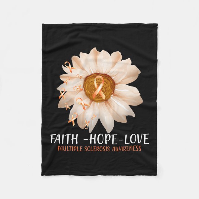 Cobertor De Velo Sensibilização Para A Esclerose (Frente)