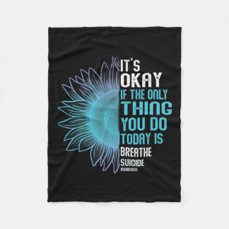 Cobertor De Velo Sensibilização Para A Prevenção Do Suicídio Roxo E