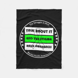 Cobertor De Velo Sensibilização para a saúde mental Sensibilização