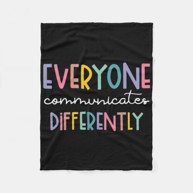 Cobertor De Velo Sensibilização para o Autismo Todos Comunicam Dife (Frente)
