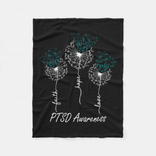 Cobertor De Velo Sensibilização Ptsd Fé Esperança Ama Dandelion