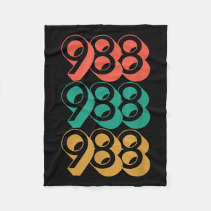 Cobertor De Velo Sensibilização Suicida - Camisa 988 - Prevenção ao