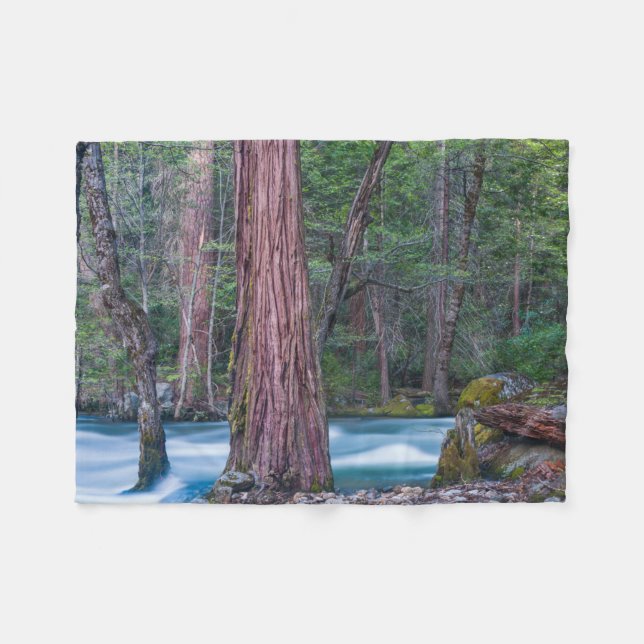 Cobertor De Velo Sequoias & Merced River Yosemite National Park, CA (Frente (Horizontal))
