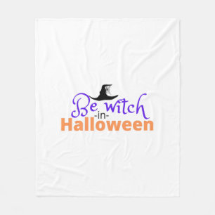 Cobertor De Velo Ser bruxa em camisa de Halloween para o Halloween