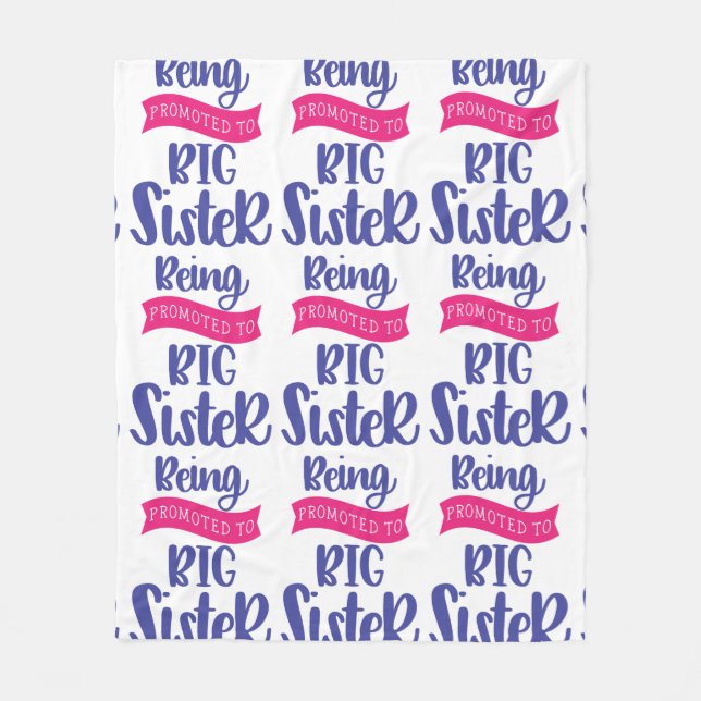 Cobertor De Velo Ser Promovido À Irmã Grande (Frente)