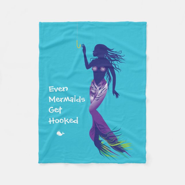 Cobertor De Velo Sereia e gancho de Ouro (Frente)