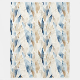 Cobertor De Velo Serenidade do Oceano Azul com Areia