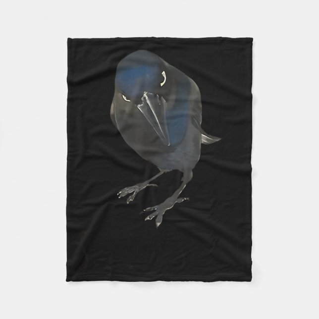 Cobertor De Velo Seriously Funny Crow Sarcastic Quote  (Frente)
