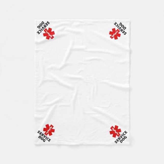 Cobertor De Velo Service Dog Place Mat  (Frente)