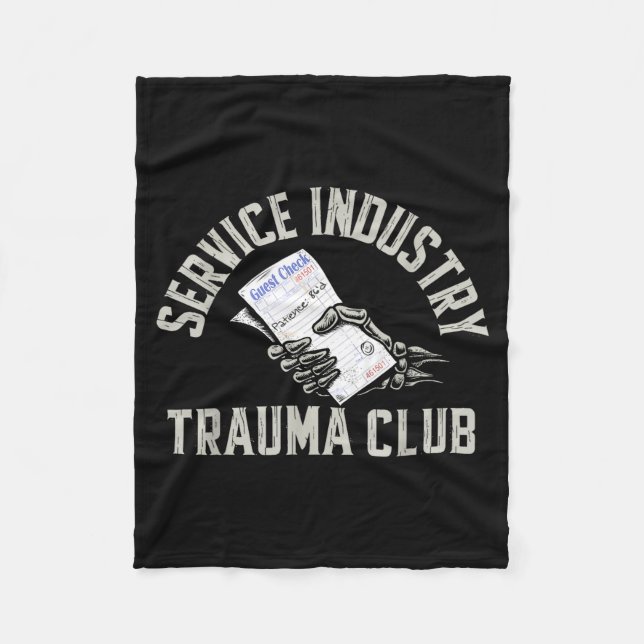 Cobertor De Velo Service Industry Trauma Club Funny Server Bartende (Frente)