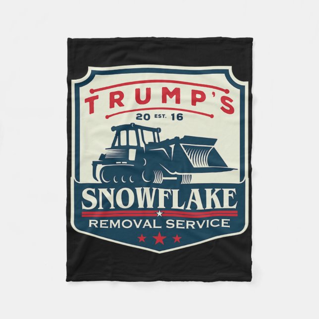 Cobertor De Velo Serviço de Rmoval Snowflake de Trump Funny Donald  (Frente)