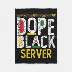 Cobertor De Velo Servidor Negro de Drogas Mês da História Negra
