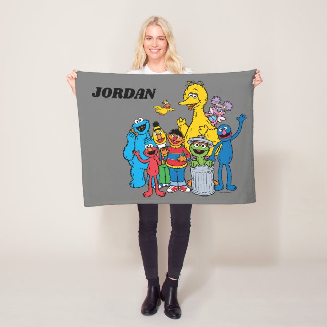 Cobertor De Velo Sésamo Street Pals acenando (In Situ)