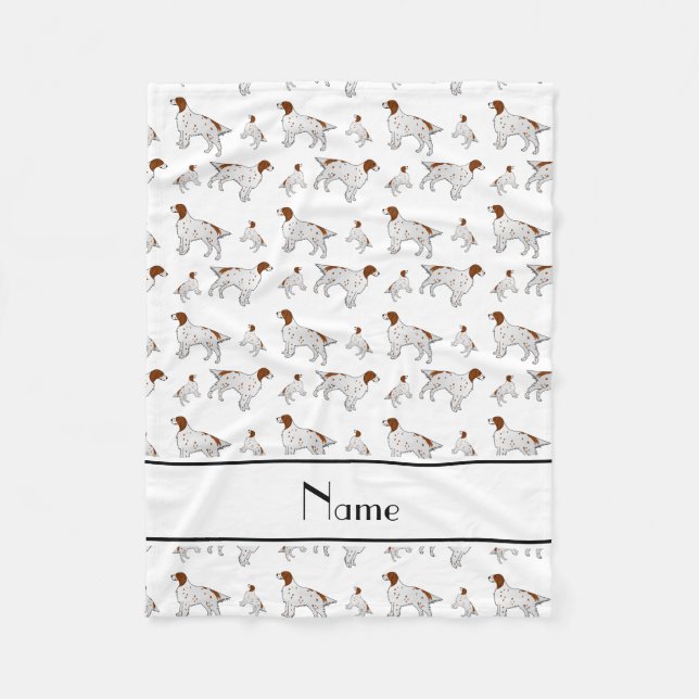 Cobertor De Velo Setter inglês branco conhecido personalizado (Frente)