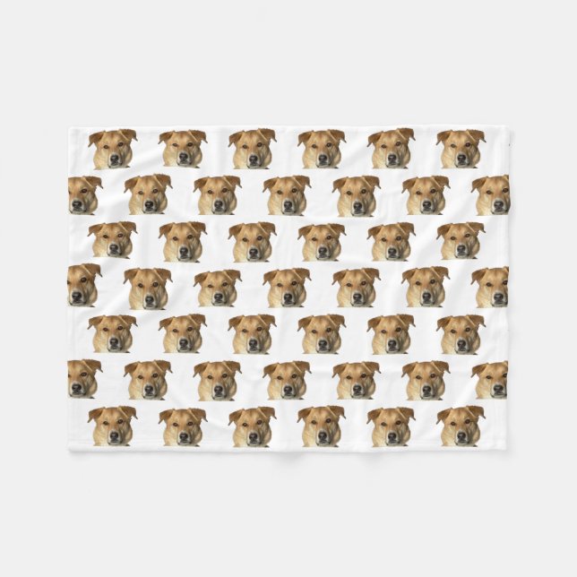 Cobertor De Velo Seu Cachorro de Fotos de Pet Cachorro Personalizad (Frente (Horizontal))