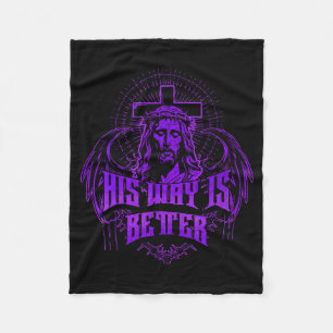 Cobertor De Velo Seu Caminho É Melhor - Jesus Streetwear