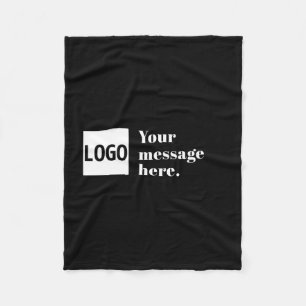Cobertor De Velo Seu logotipo ou imagem carregada e texto retrô edi