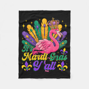 Cobertor De Velo Seu Mardi Gras Galera Flamingo Carnaval Novo Or