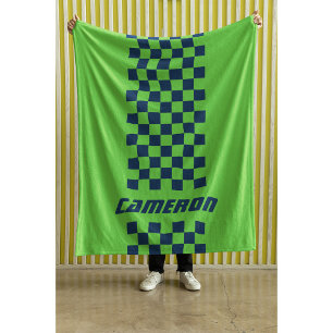 Cobertor De Velo Seu nome Cores Totalmente Personalizadas - Faixa V