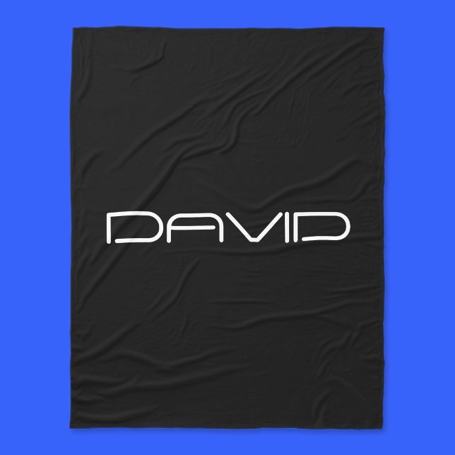 Cobertor De Velo Seu nome | Legal Texto Personalizável Estilizado (Criador carregado)