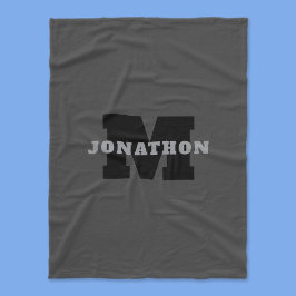 Cobertor De Velo Seu nome ou nome comercial | Cinza Masculina Moder