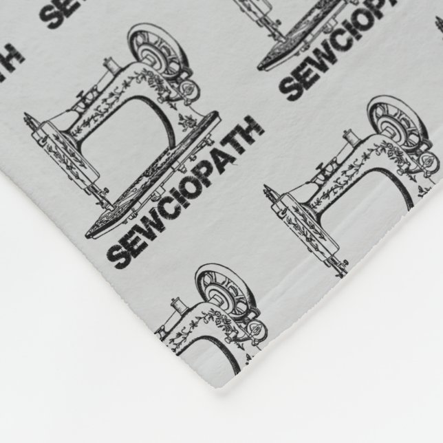 Cobertor De Velo Sewciopath Antique Sewing Machine Fun (Quina)