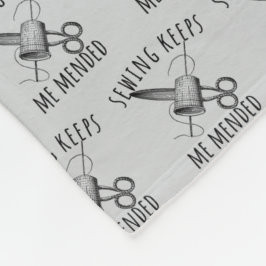 Cobertor De Velo Sewing Keeps Me Mended Vintage Scissors Fun