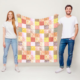 Cobertor De Velo Shabby Rustic Vintage Patchwork Quilt Standard