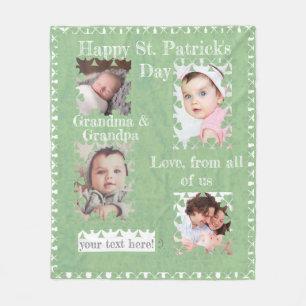 Cobertor De Velo Shamrock Foto Deliciosa Frames Fleece Blanket