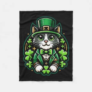 Cobertor De Velo Shamrock para Dias de São Patrícios masculinos Cel