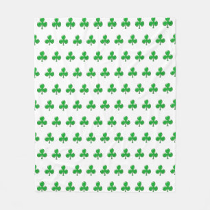 Cobertor De Velo Shamrock Verde Irlandês do Dia de São Patrício