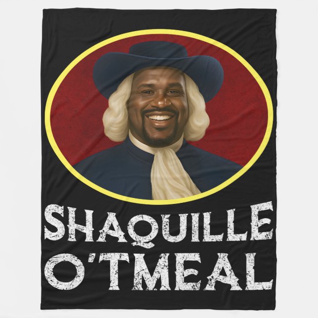 Cobertor De Velo Shaquille Oatlight Engraçado Meme (Frente)