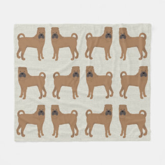 Cobertor De Velo Shar-Pei Fleece Blanket