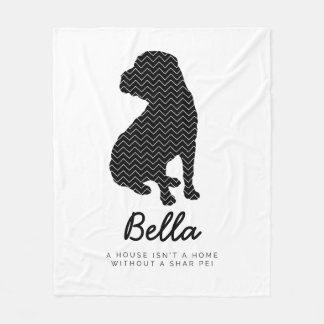 Cobertor De Velo Shar Pei personalizado