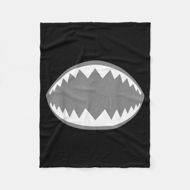 Cobertor De Velo Shark Jaw Shirt Adult Kids Men Women Shark Mouth C (Frente)