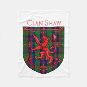 Cobertor De Velo Shaw Tartan Scottish Xadrez Lion Rampant
